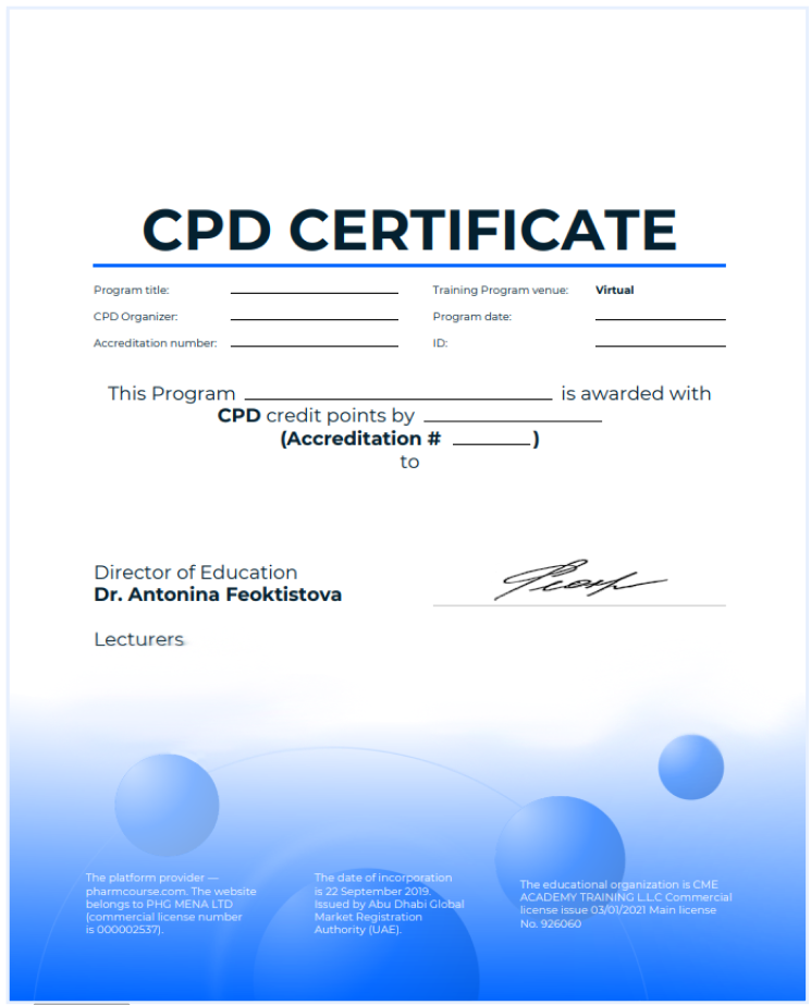 cpd certificate template